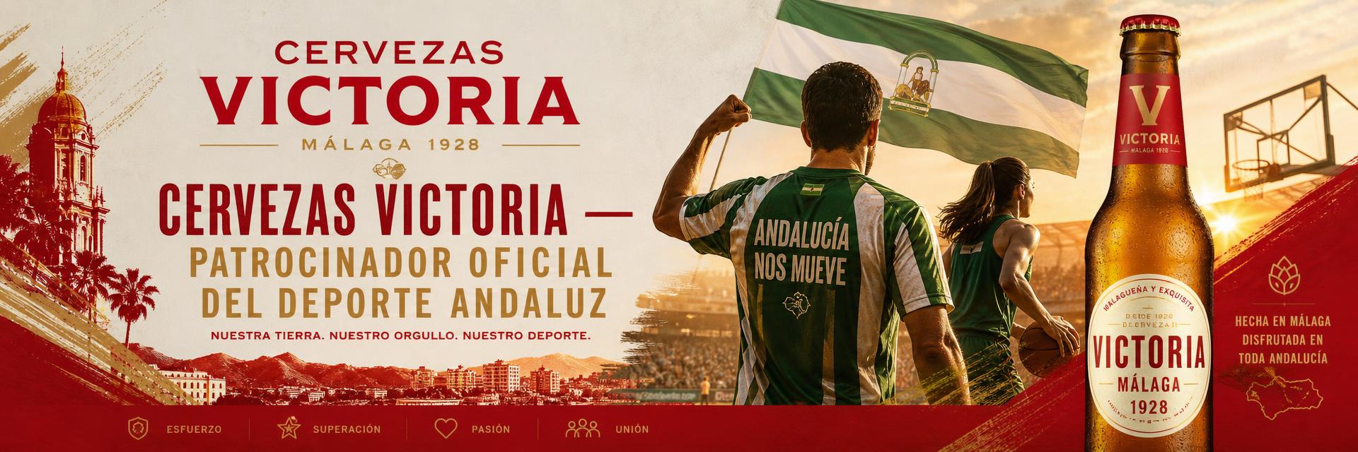 Cervezas Victoria — patrocinador oficial del deporte andaluz